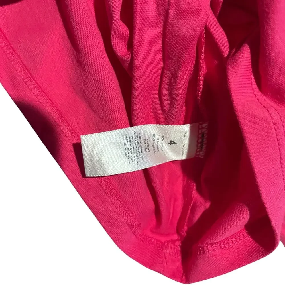 OshKosh Girls Size 4 Pink Butterfly Future Belongs to Girls Shirt NWT